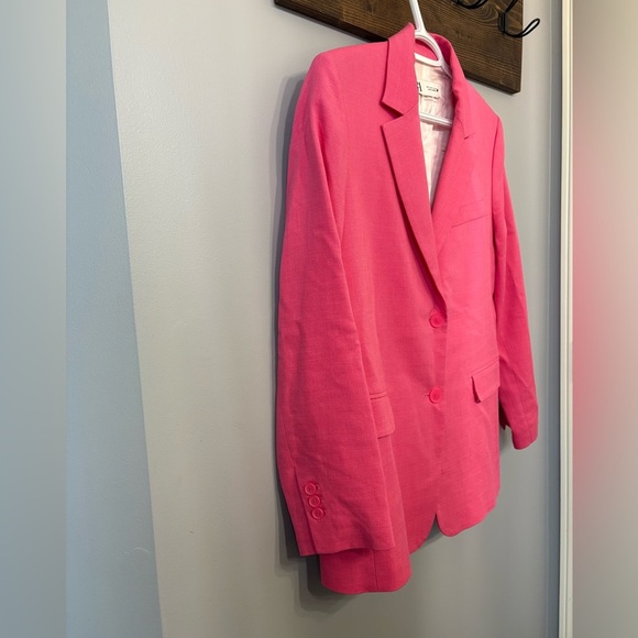 Zara Women’s Oversized Pink Blazer size Small - Picture 4 of 5